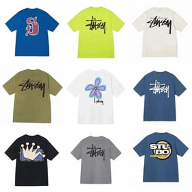 STU Summer print design graffiti unisex short-sleeved t-shirt-1878  